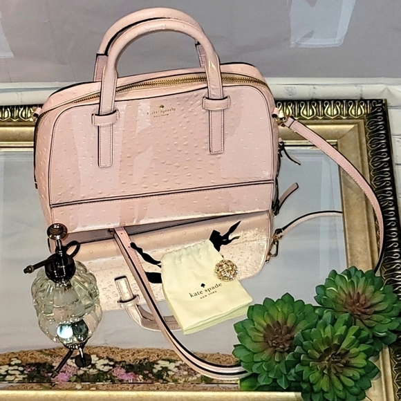Kate Spade Ostrich Hand Bag - Picture 1 of 12